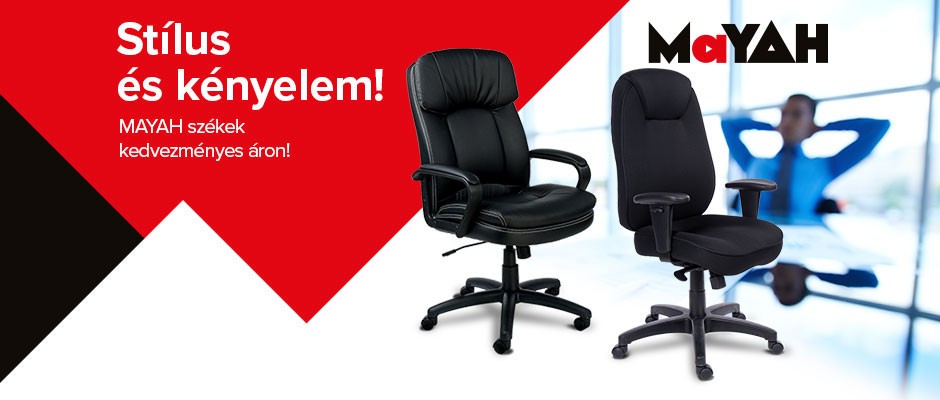 Vásároljon MAYAH irodai székeket akár 20% kedvezménnyel!