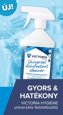 Gyors és hatékony! VICTORIA HYGIENE univerzális felülettisztító