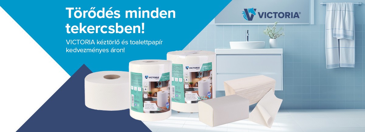 Vásároljon VICTORIA kéztörlőket és toalettpapírt akciós áron!
